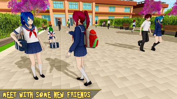 Yumi女孩高中模拟器游戏官方版图片1