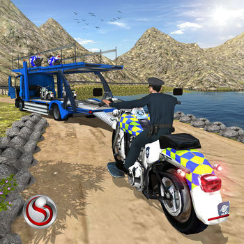 越野自行车警方运输模拟器